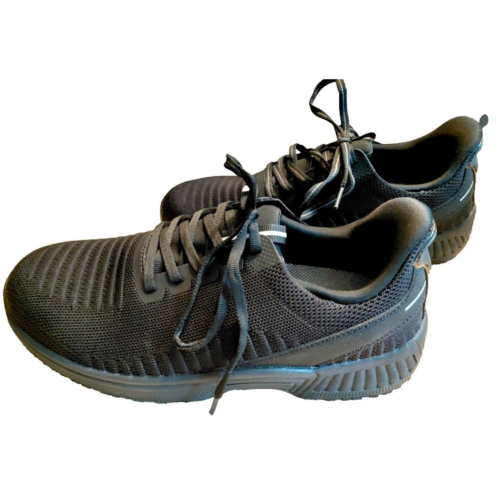 Orthofeet Kita 80016 Womens 9.5 B Black Hands Free Slip Resistant Shoes